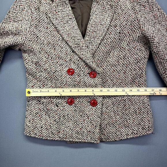 Coldwater Creek Woven Textured Women's Blazer Jacket Tulle Trim Size L‎ - Picture 7 of 16